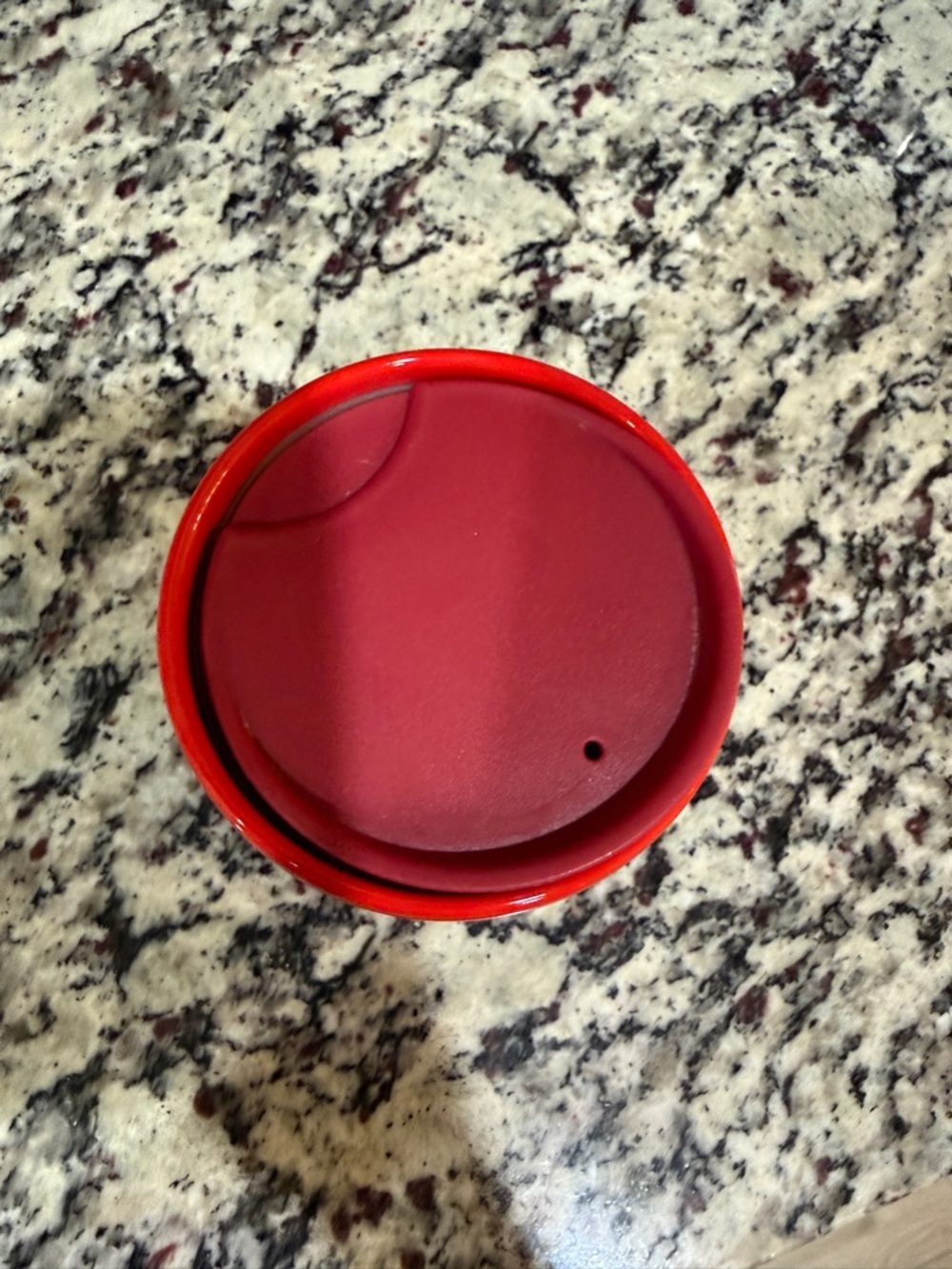 Starbucks Red Striped Ceramic 12oz Travel Tumbler - Picture 2 of 4